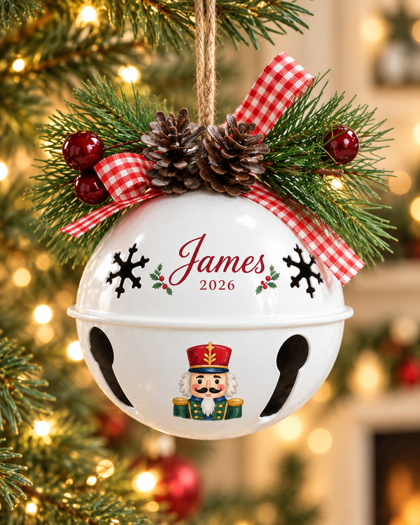 Personalized Nutcracker Bell Ornament