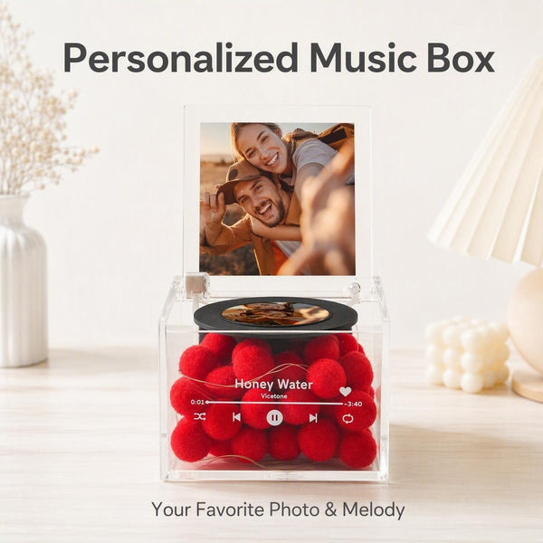 Custom Photo Music Box with Light