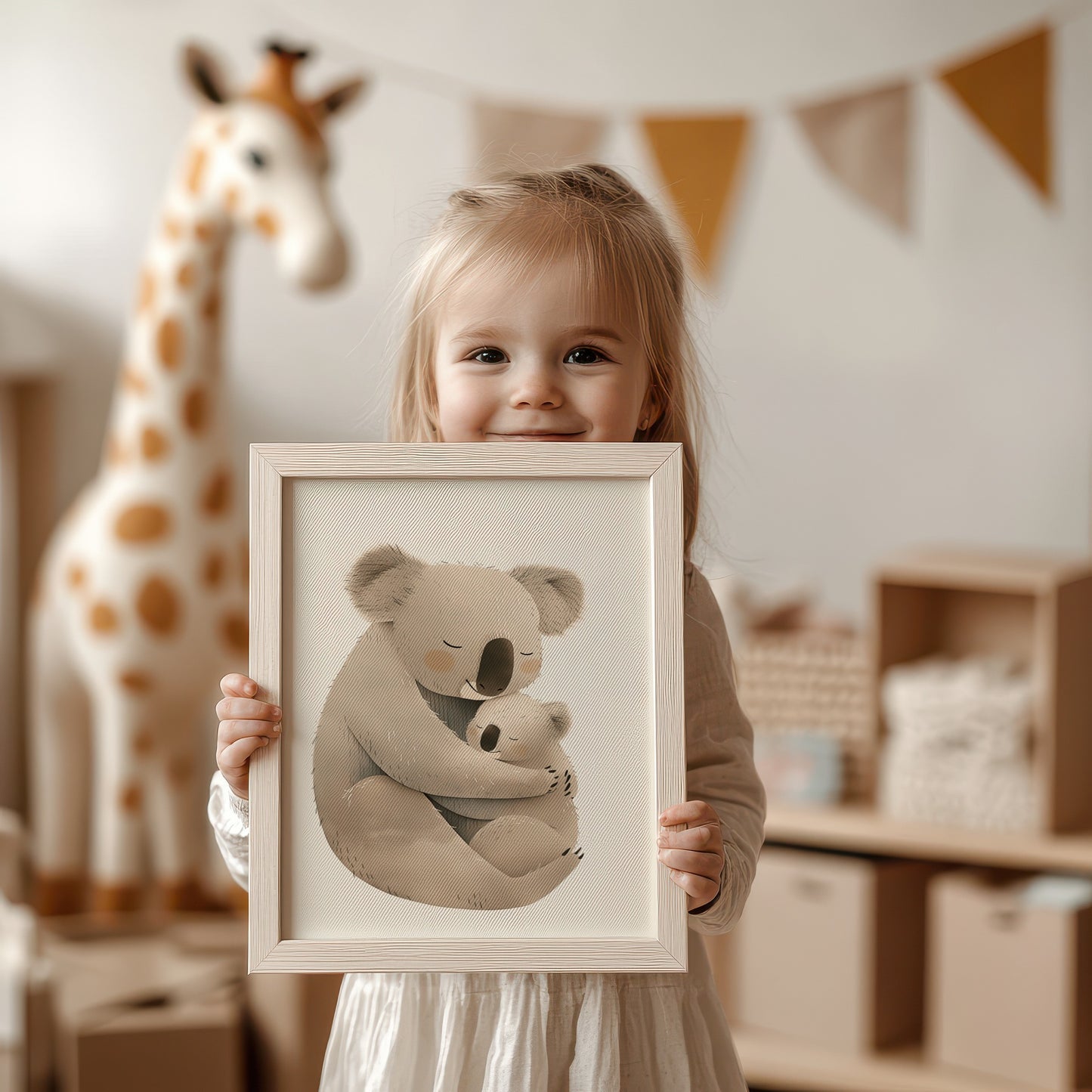 Adorable Koalas Illustration for Kids Room Decor product type