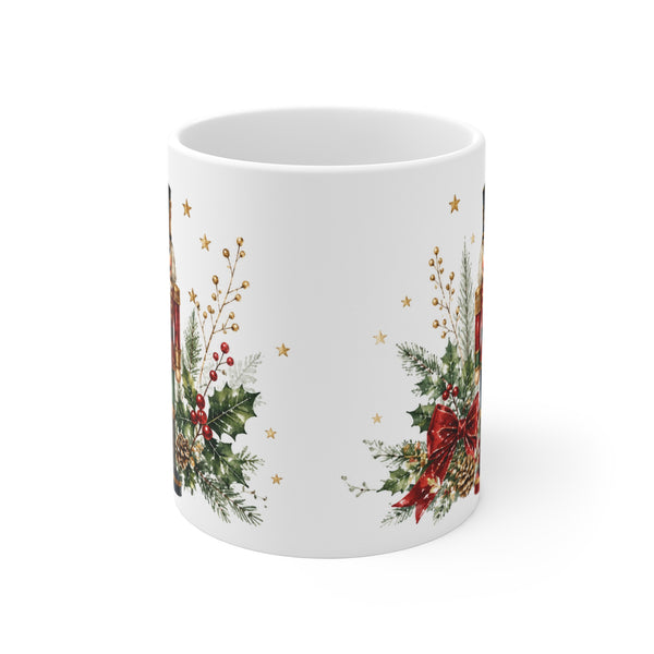 Watercolor Nutcracker Christmas Mug, 11oz White Ceramic
