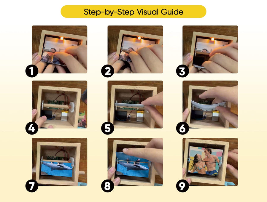 Custom Photo, Text and Music Hand Cranked Flipbook