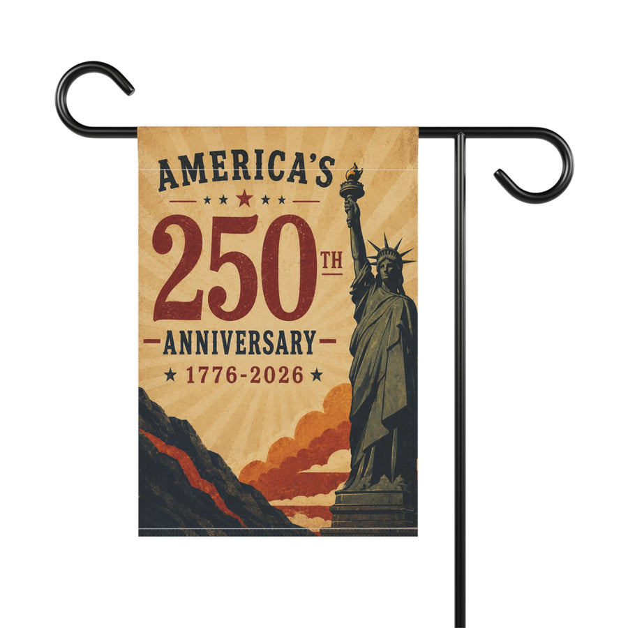 America's 250th Anniversary Statue of Liberty Garden & House Banner