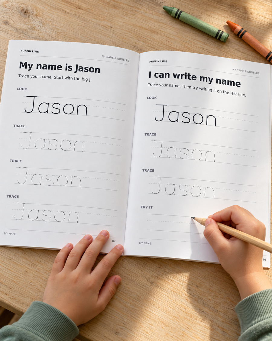 My Name & Numbers Coloring Book