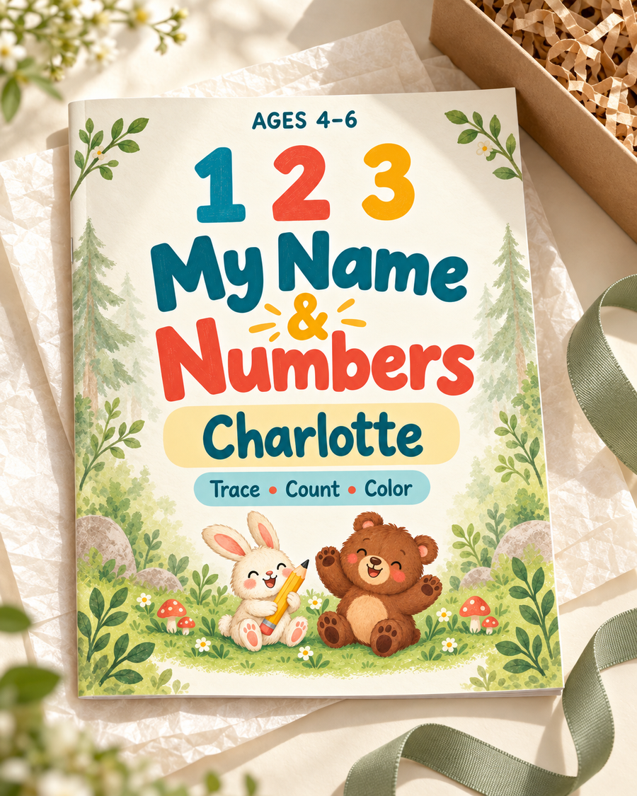 My Name & Numbers Coloring Book