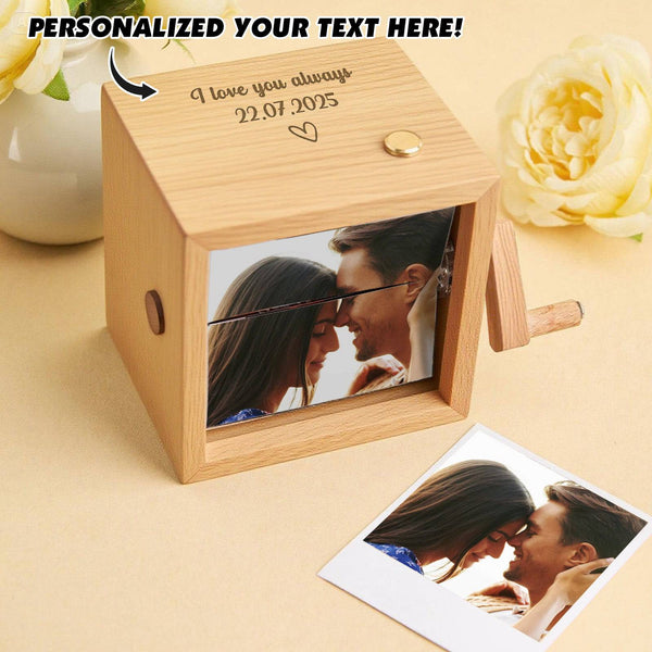 Custom Photo, Text and Music Hand Cranked Flipbook