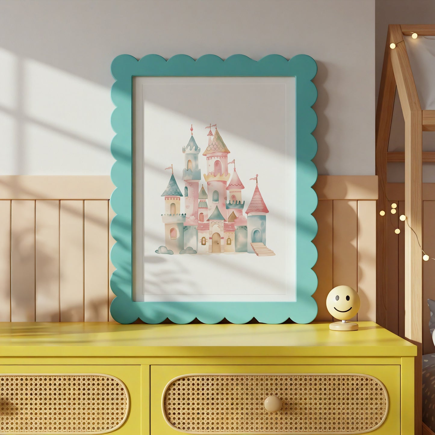 Whimsical Castle Art Print for Children's Room product