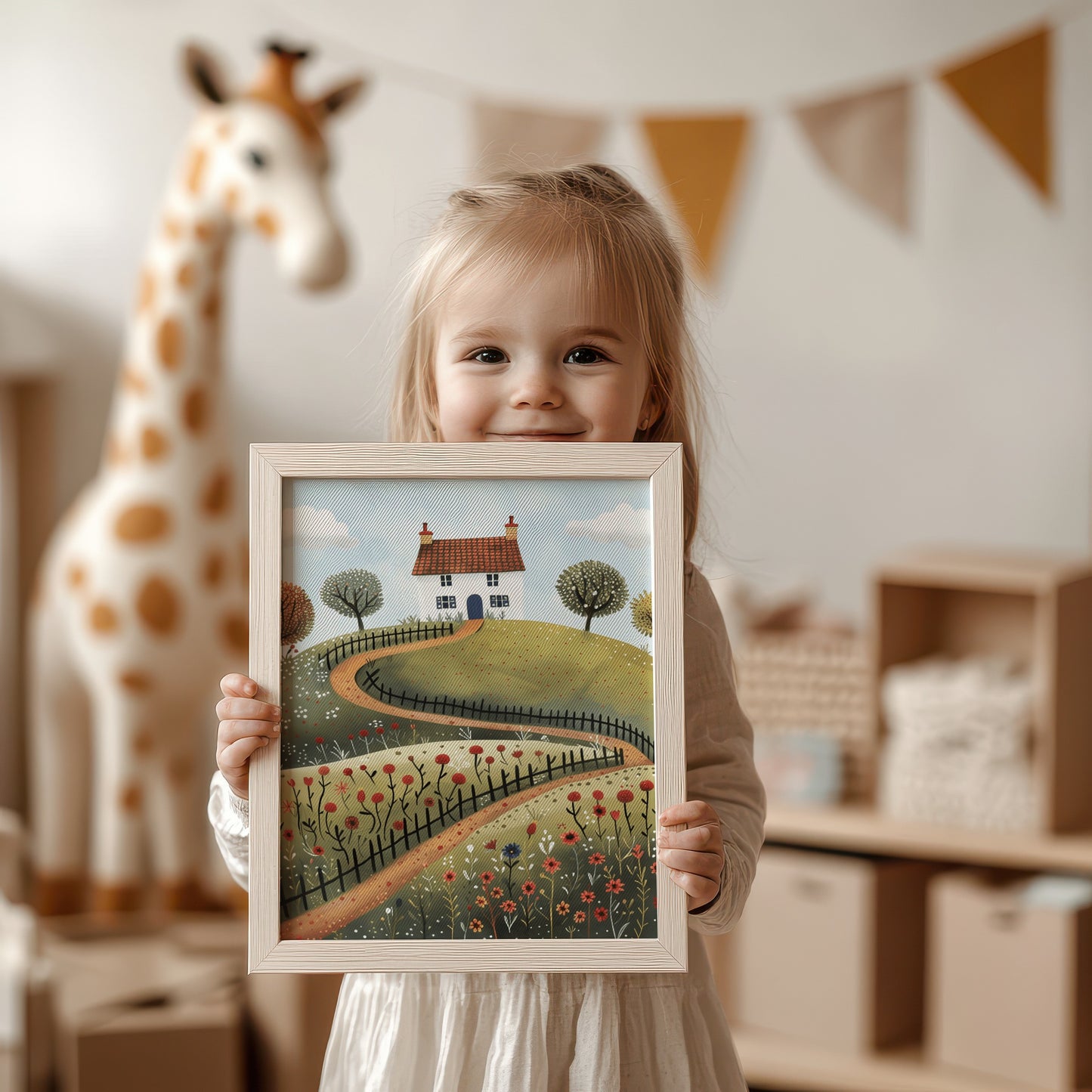 Whimsical Children's Bedroom Wall Art Print Decor product type