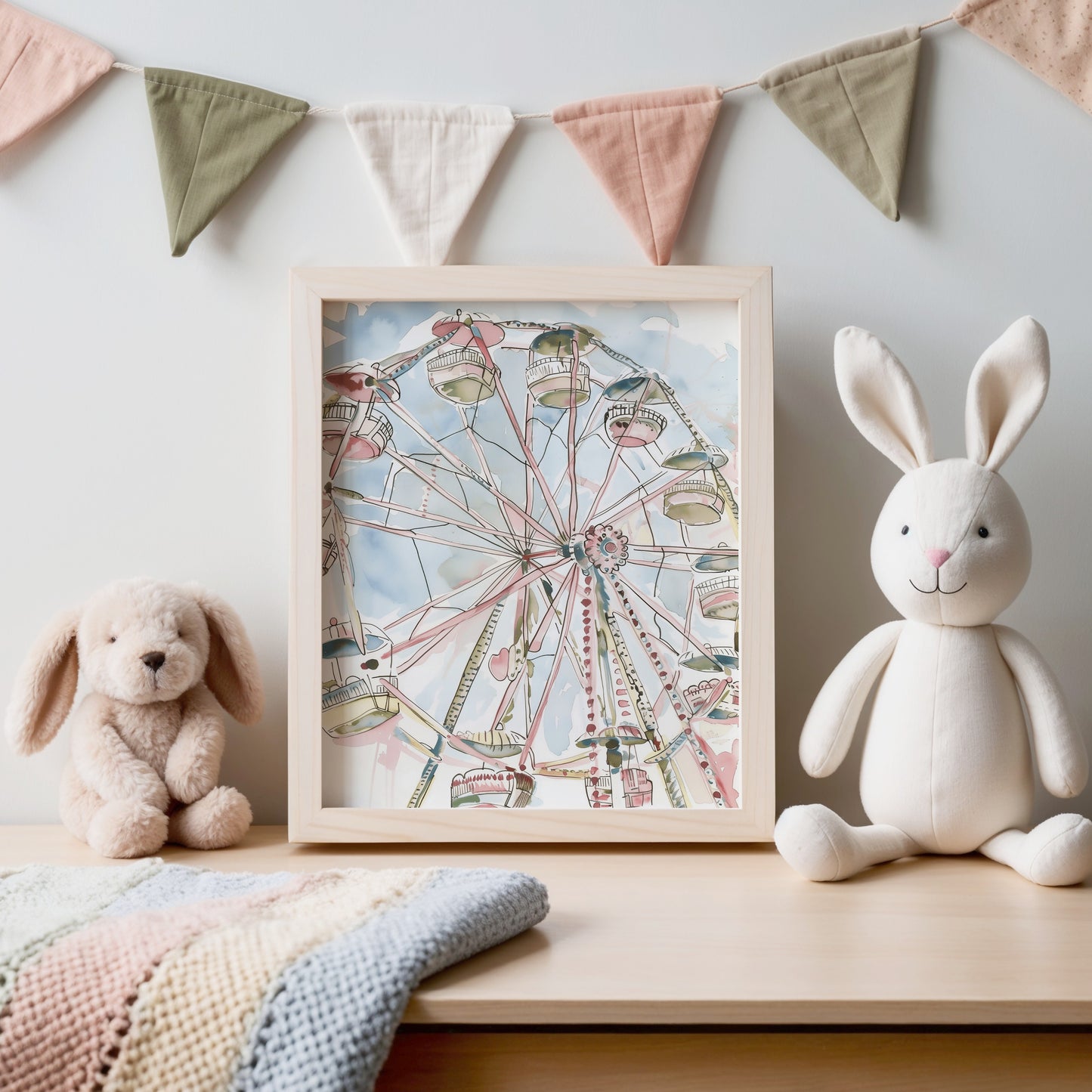 Ferris Wheel Print in Nursery with Toys product type