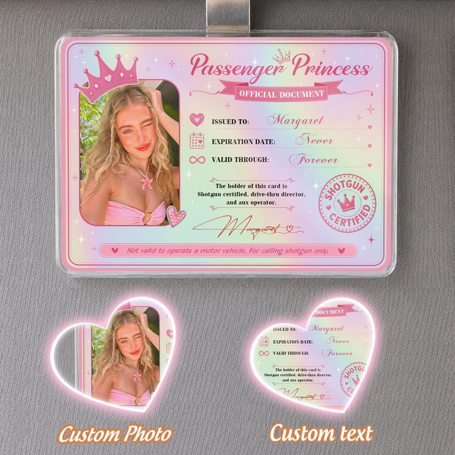 Personalized Passenger Princess Card