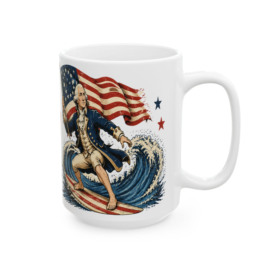 Revolutionary Surfing Patriot Mug
