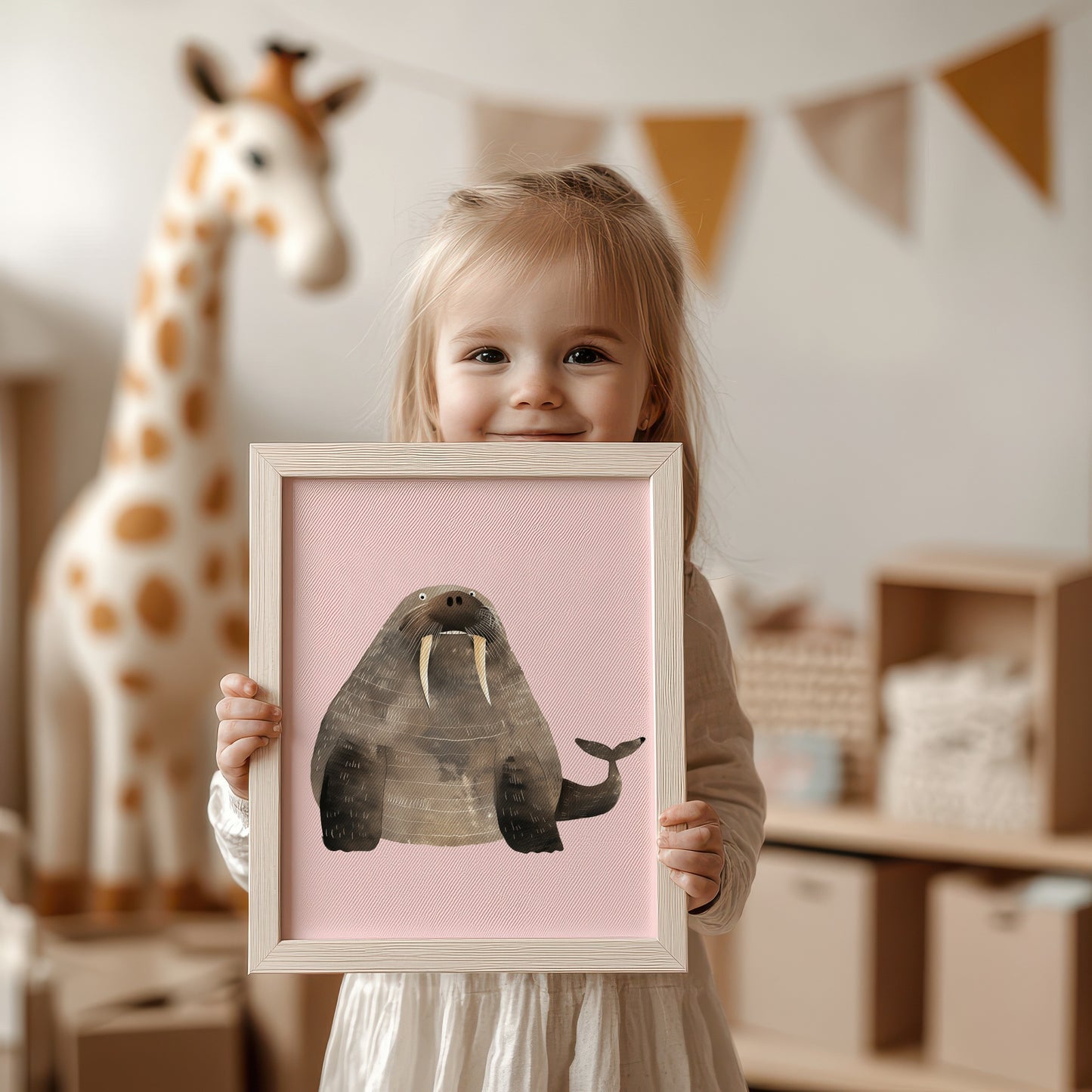 Adorable Walrus Print for Kids Room Decor product