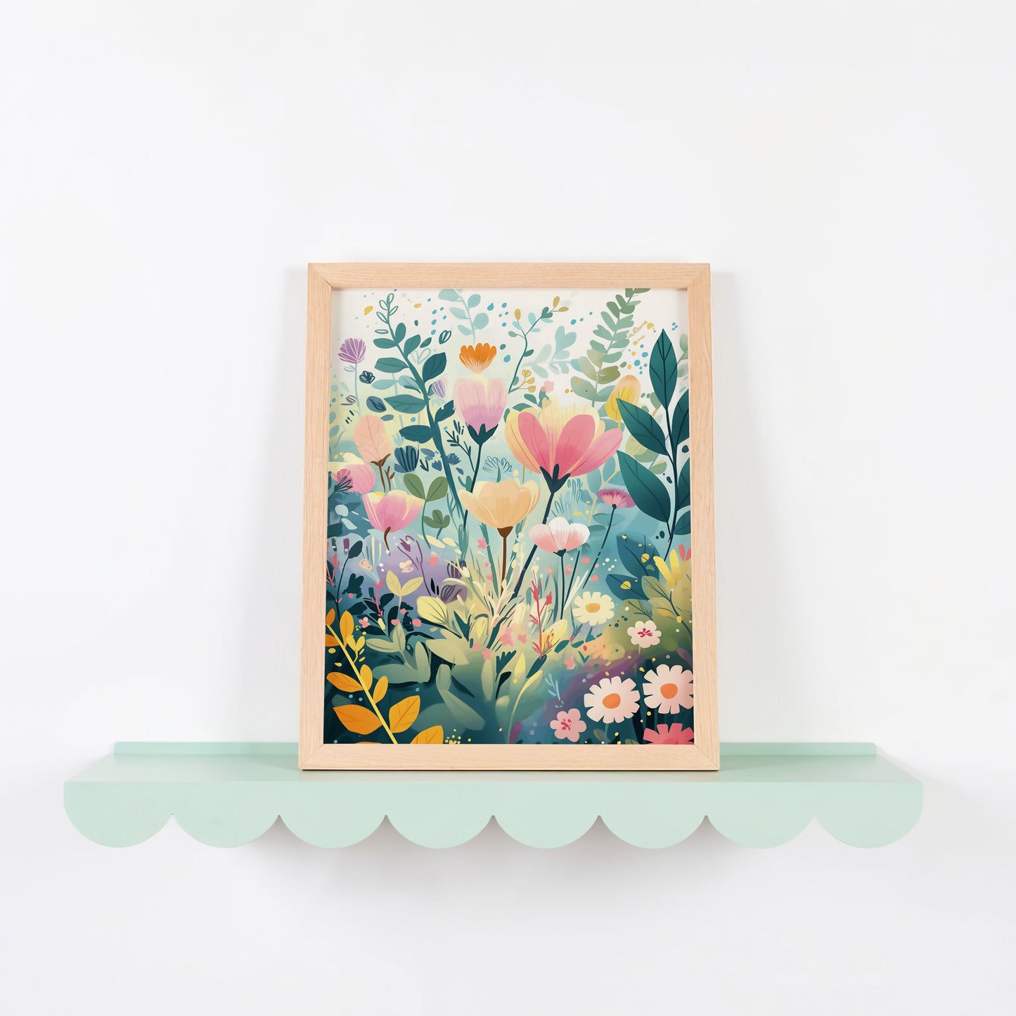 Beautiful Pastel Garden Art Print floral product