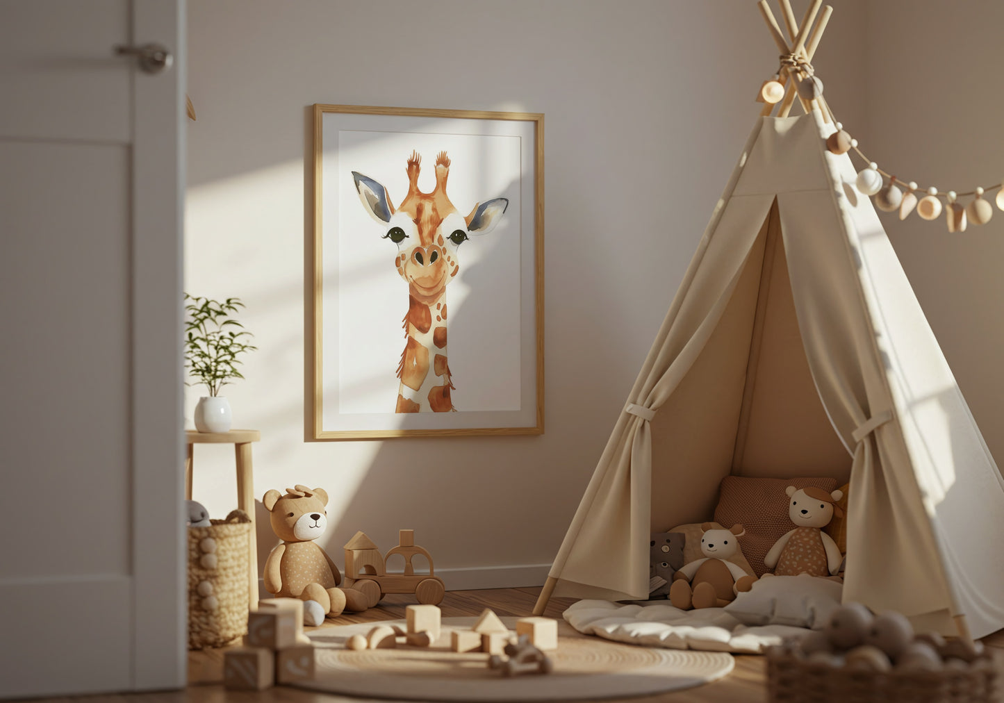 Adorable Giraffe Artwork for Children's Room product