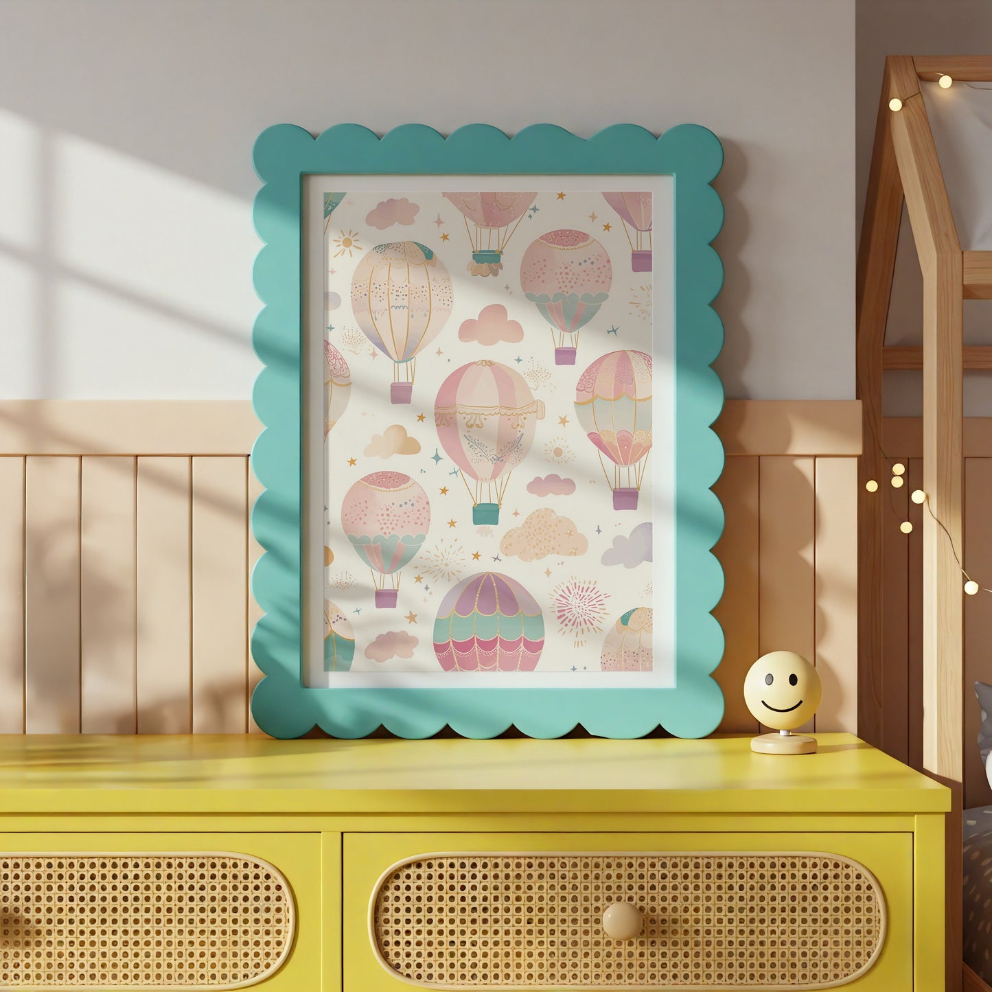 Colorful Hot Air Balloon Wall Art Decor product type
