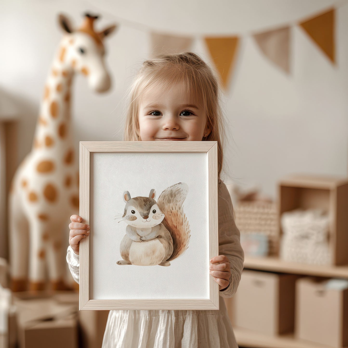 Adorable Woodland Animal Print for Nursery Wall product type