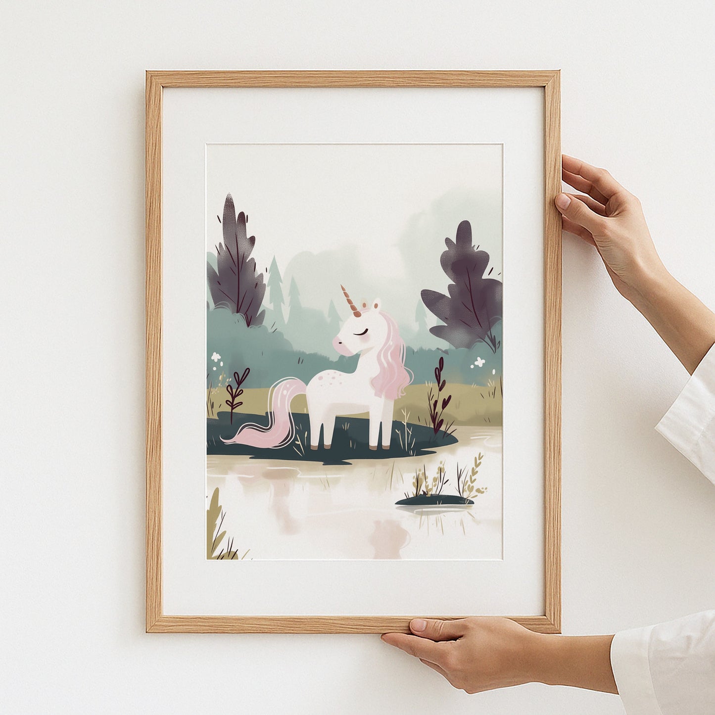 Magical Unicorn Art Print Framed Wall Decor product type