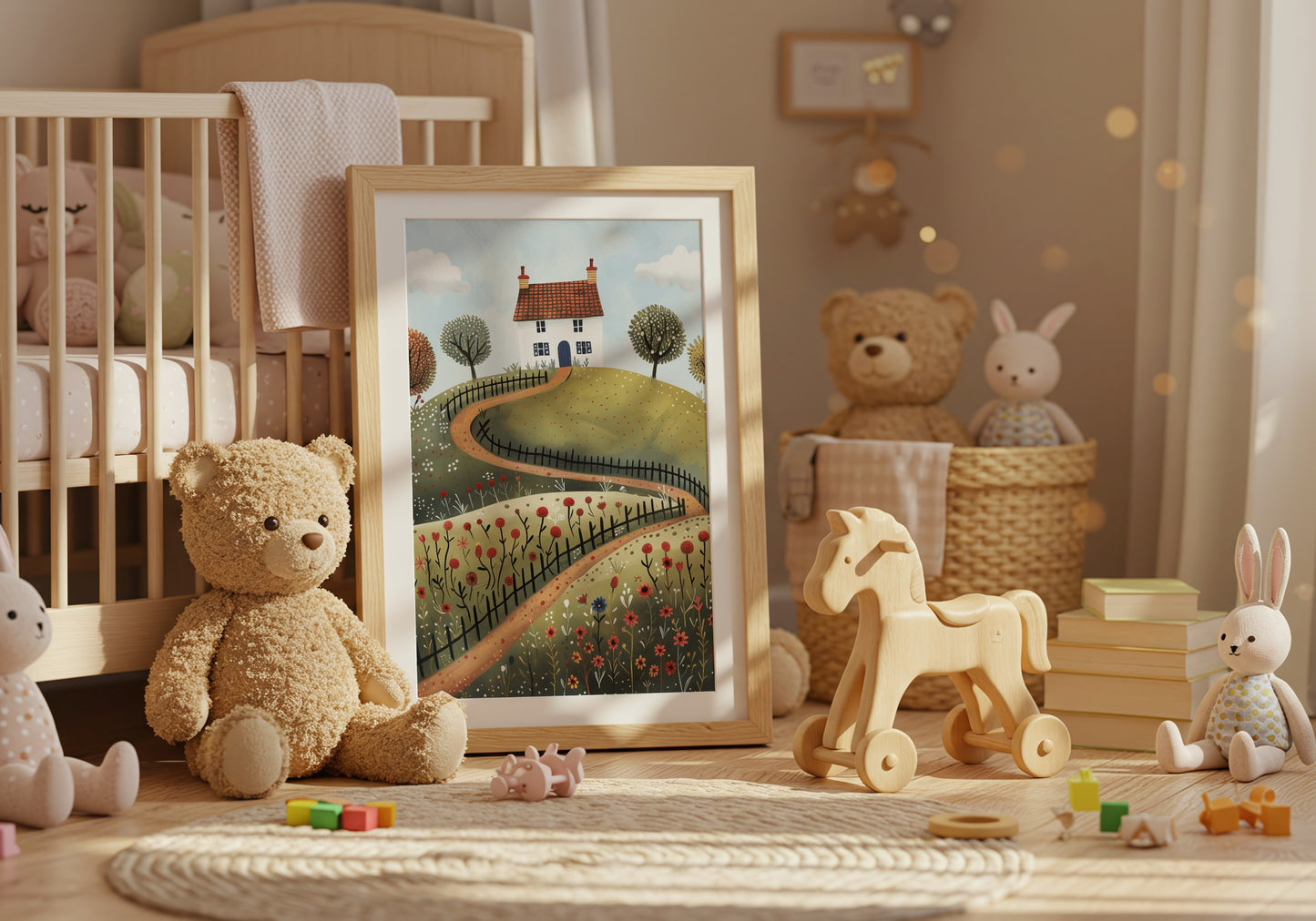 Charming Landscape Nursery Art Print Wall Decor product
