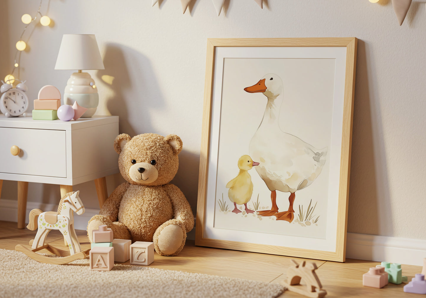 Adorable Nursery Decor with Duck Print product