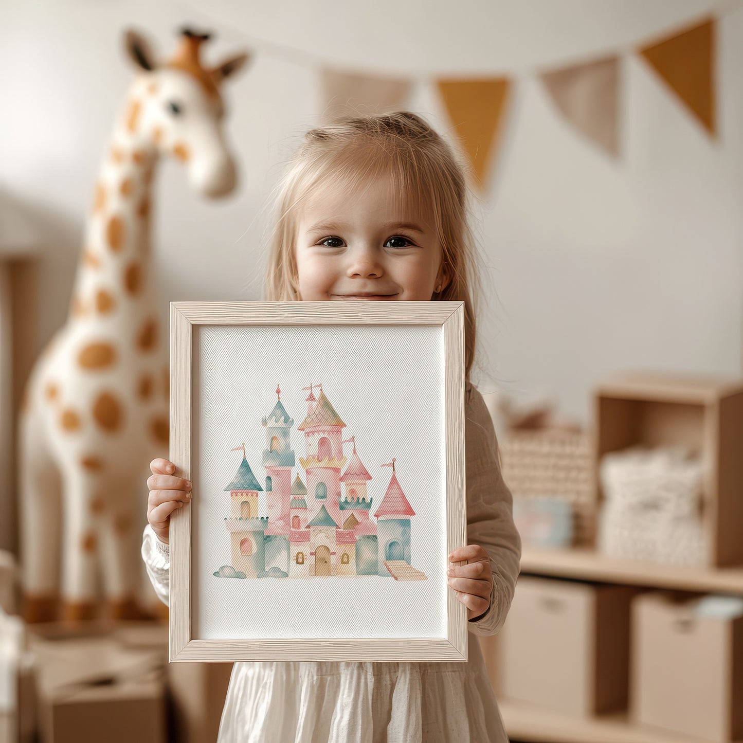 Enchanting Castle Art Print for Kids Room Decor product