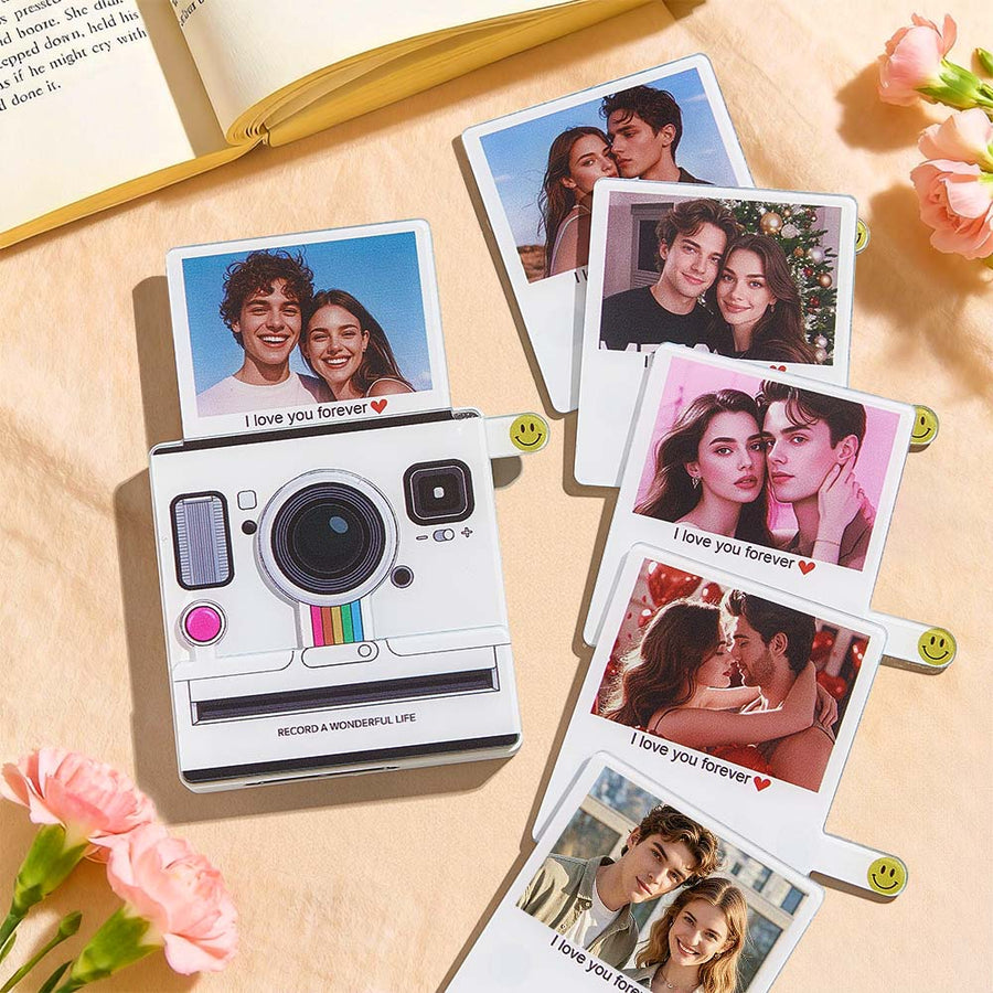 Custom Photo Music Fridge Magnet | Light-Up Instant-Style | 1–6 Songs