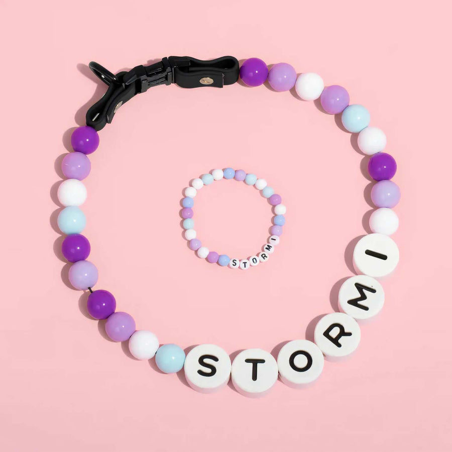 Personalized Pet Name Necklace with Free Matching Bracelet