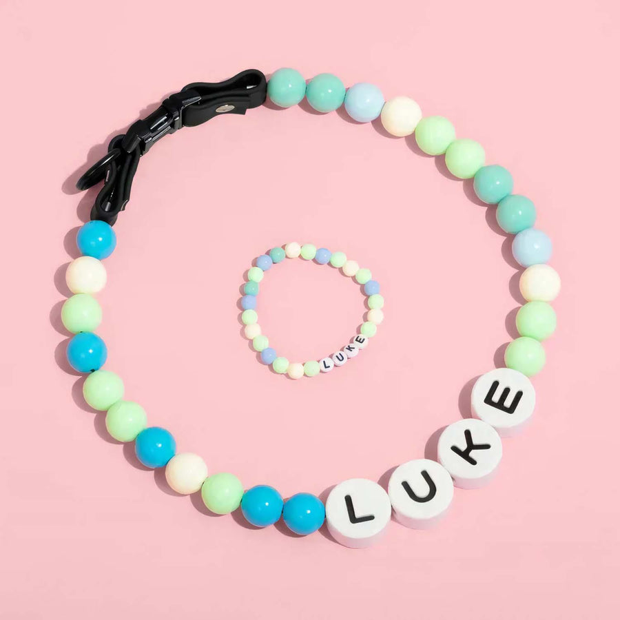 Personalized Pet Name Necklace with Free Matching Bracelet