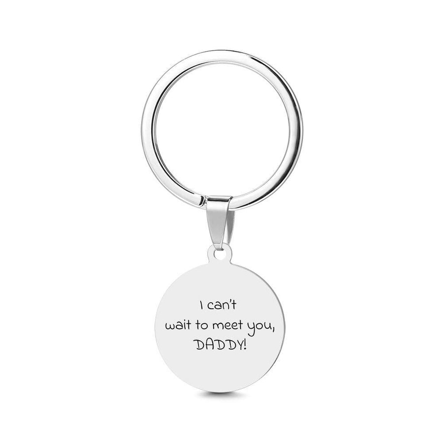 Personalized Ultrasound Photo Keychain with Engraving