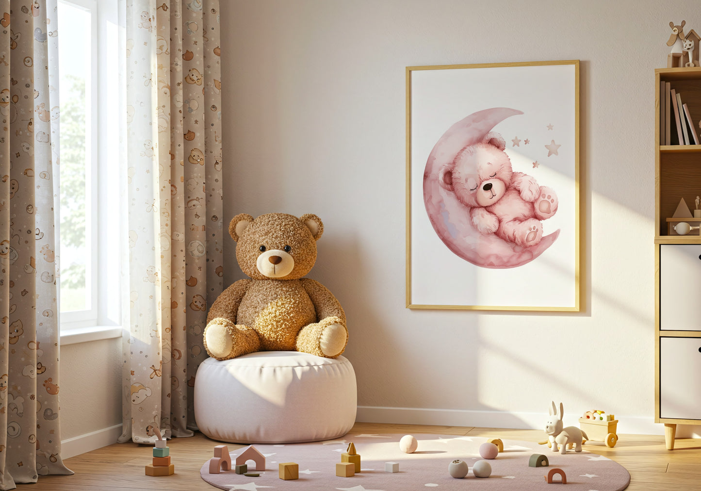 Cozy Bear Themed Children's Room Wall Art product