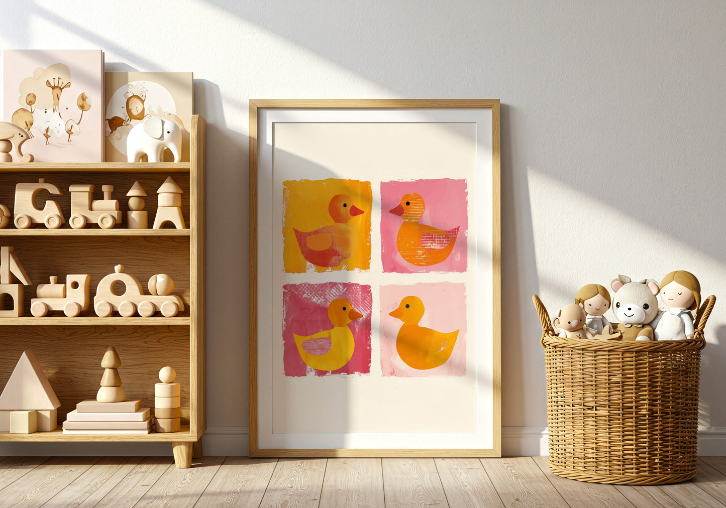 Adorable Rubber Duck Multi Panel Kids Room Art product type