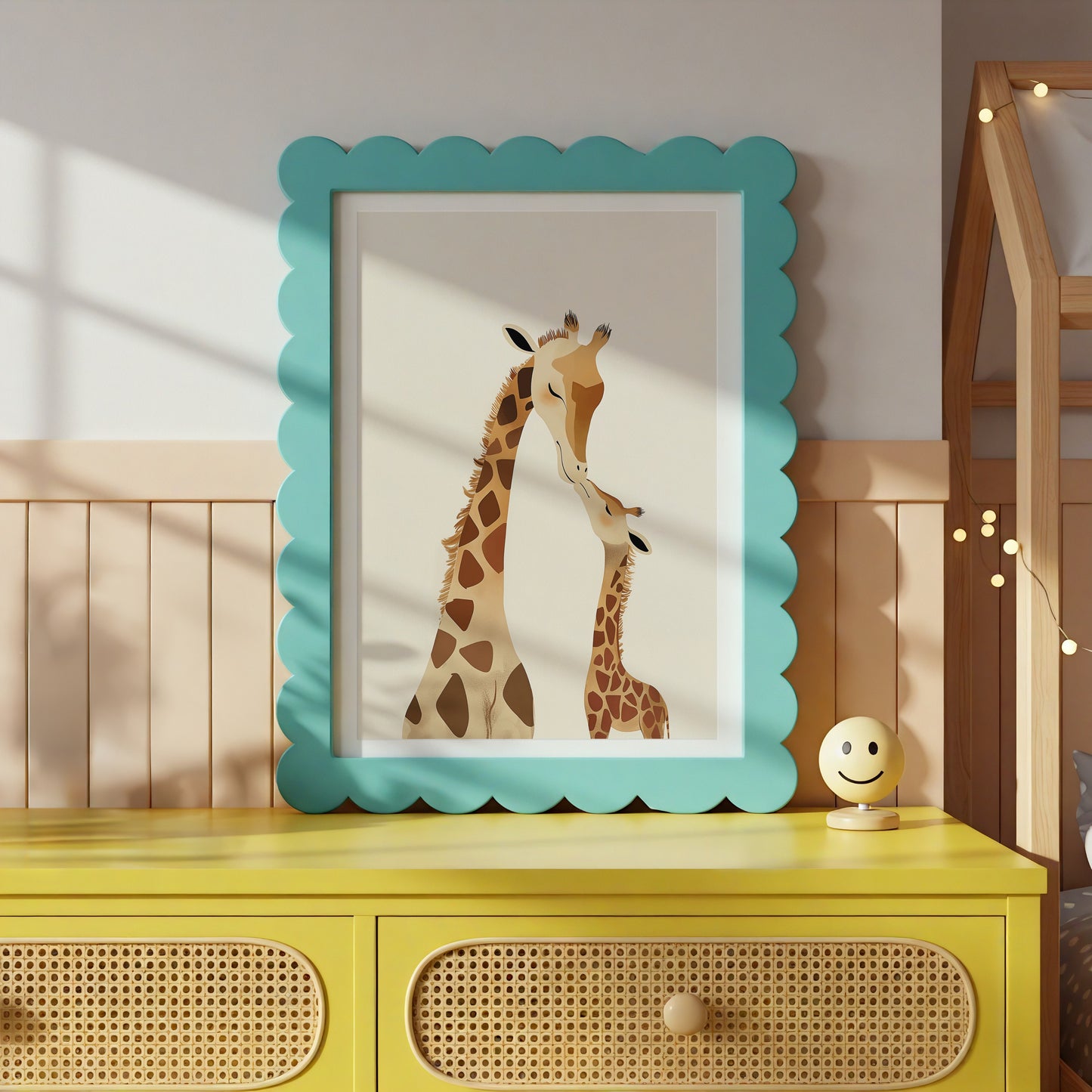 Adorable Giraffe Family Nursery Room Decor product