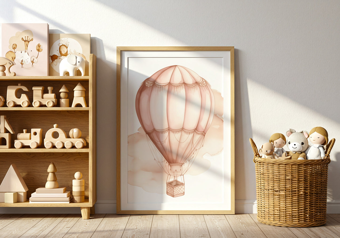 Adorable Hot Air Balloon Nursery Wall Art product