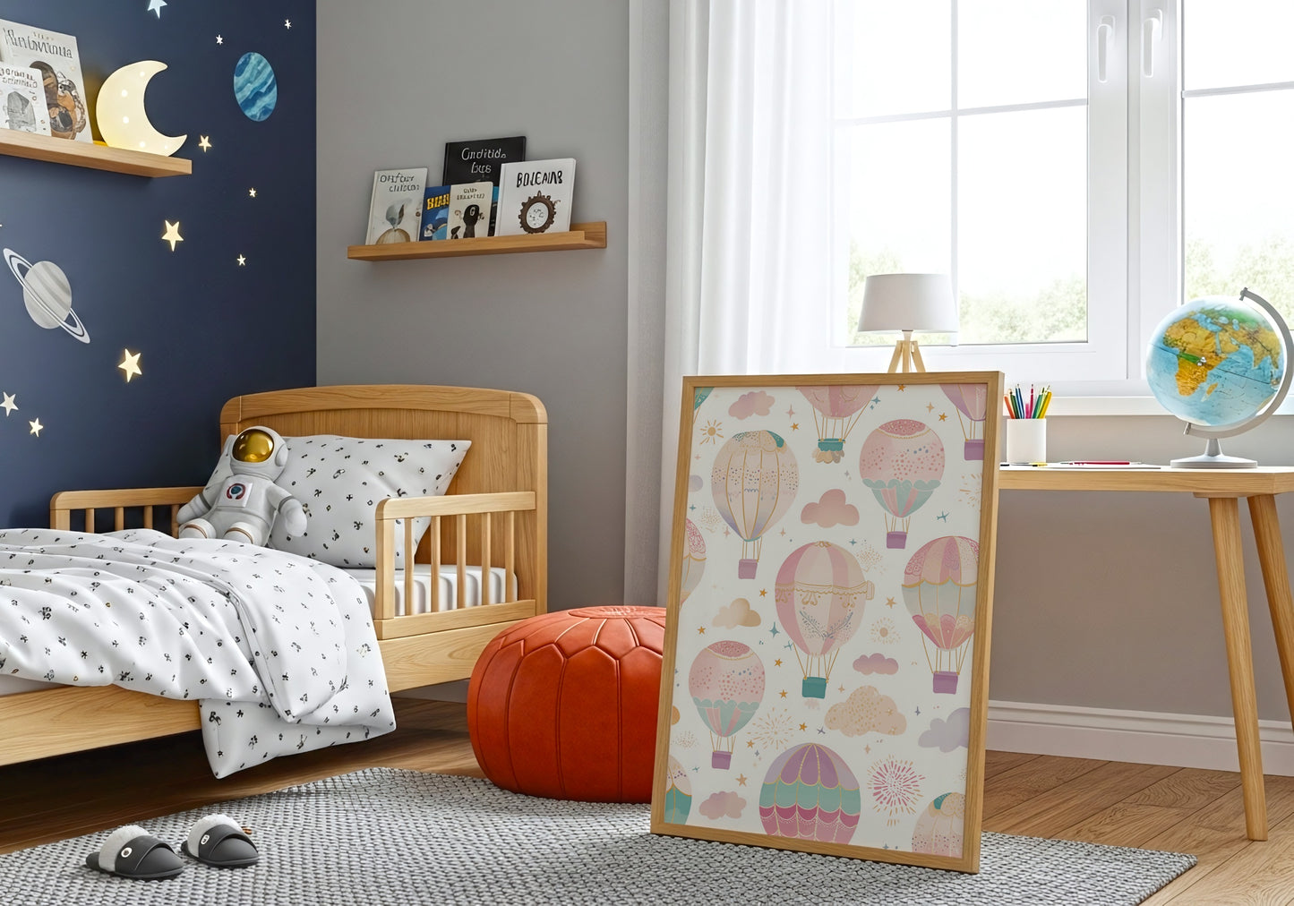 Hot Air Balloons Nursery Art Decor product type