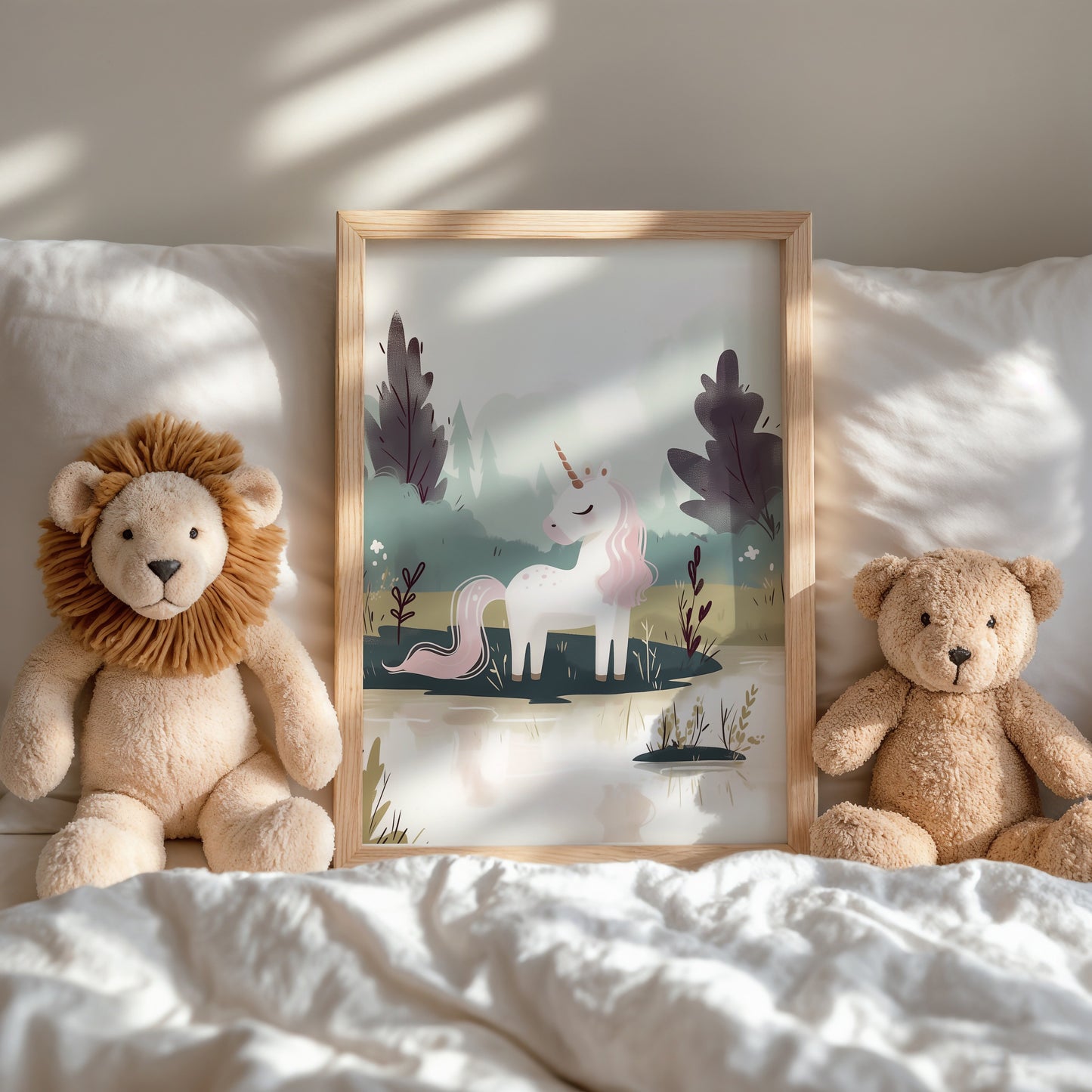 Enchanting Unicorn Art Print for Kids Room Decor product