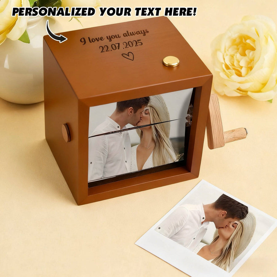 Custom Photo, Text and Music Hand Cranked Flipbook