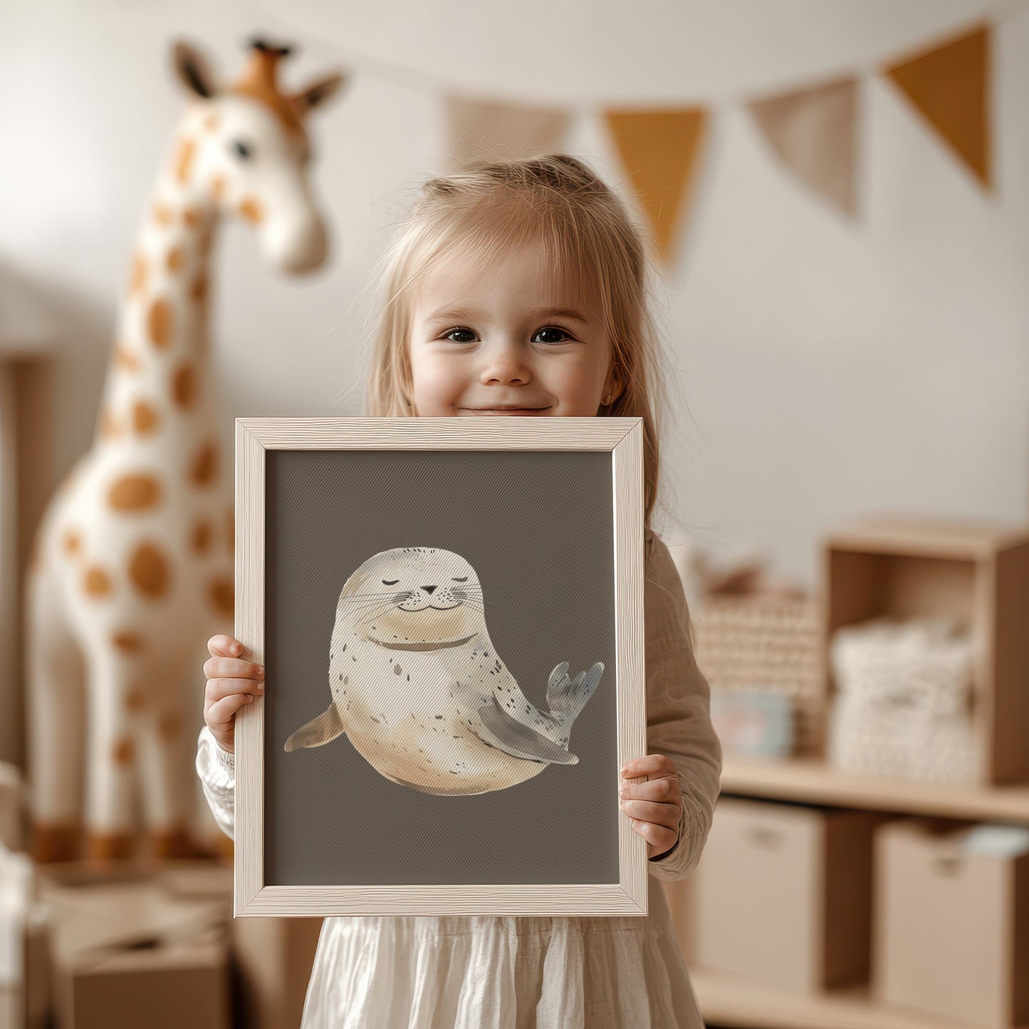 Adorable Seal Wall Art for Children's Room product