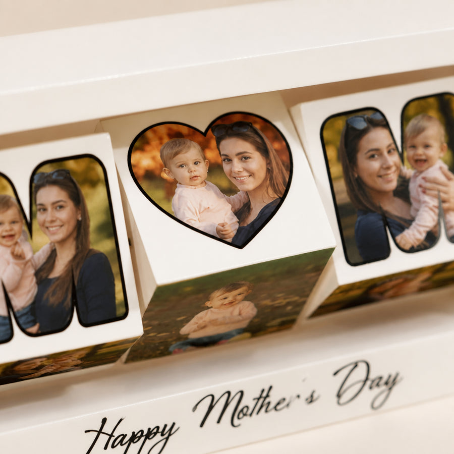 Custom 360° Rotating Photo Display Stand