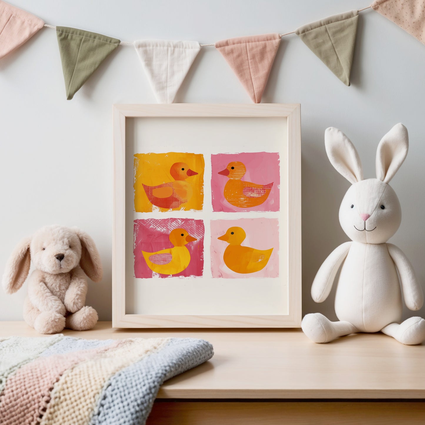 Charming Duck Illustration for Kids Room Decor product