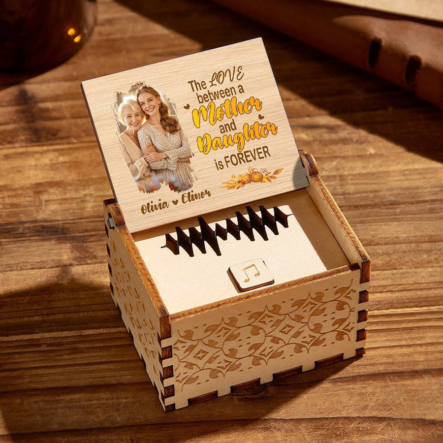 Custom Mother Daughter Music Box with Voice Recording