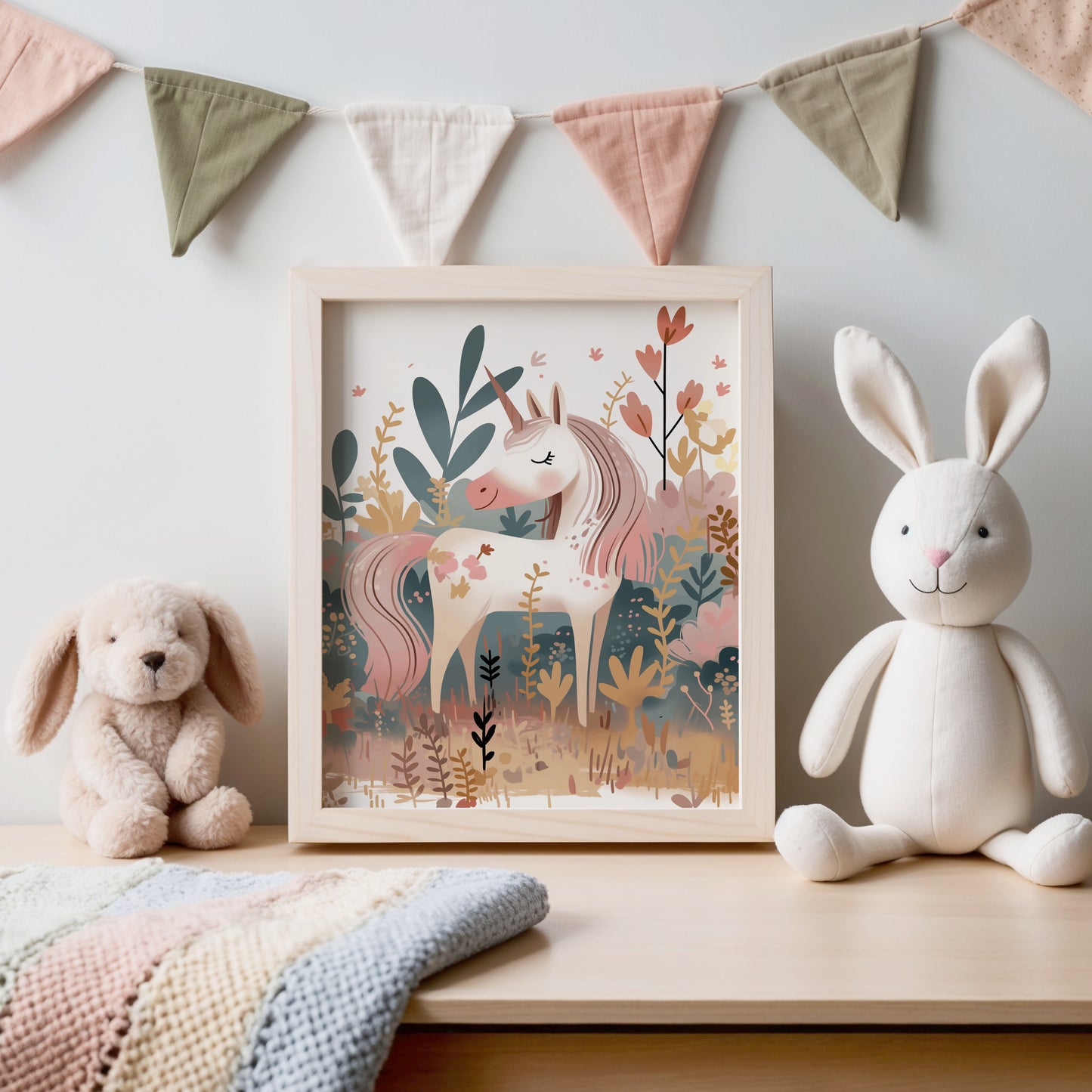 Enchanting Unicorn Adventure Kids Wall Art product type