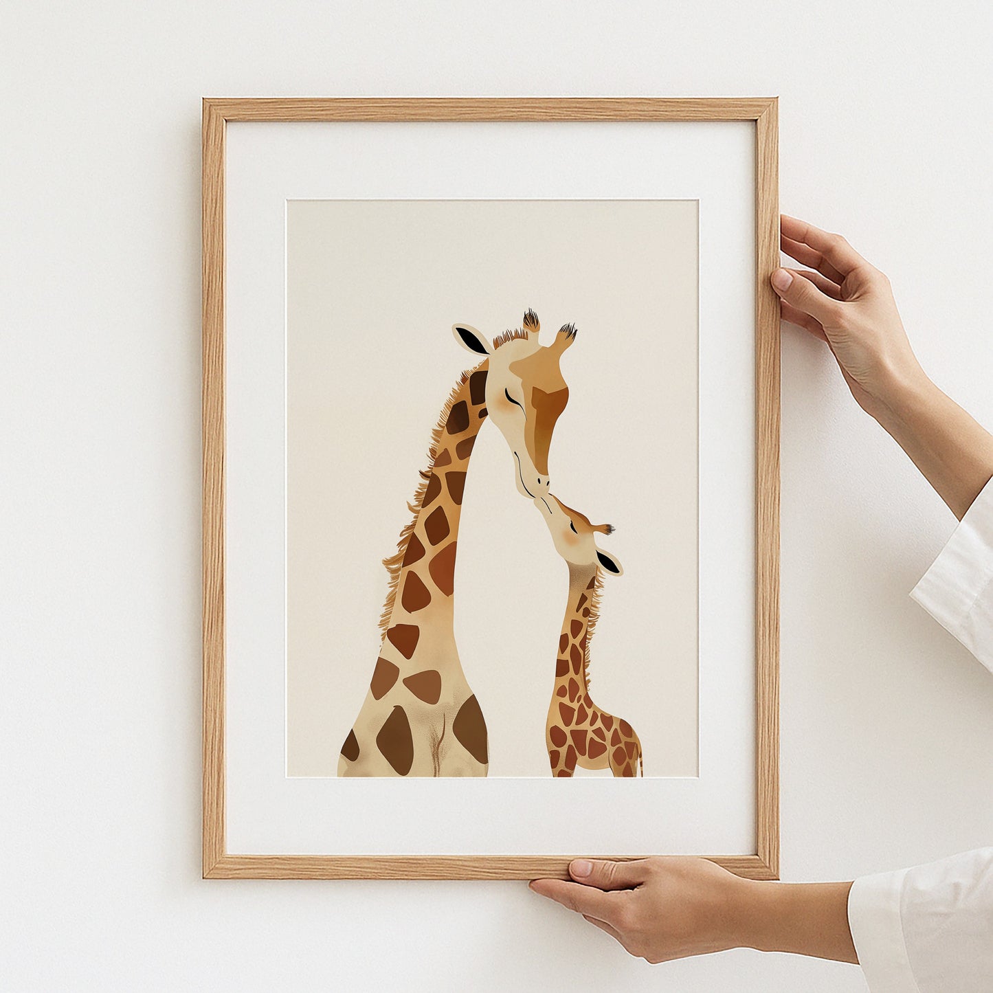 Giraffe Family Art Print Framed Wall Decor product type
