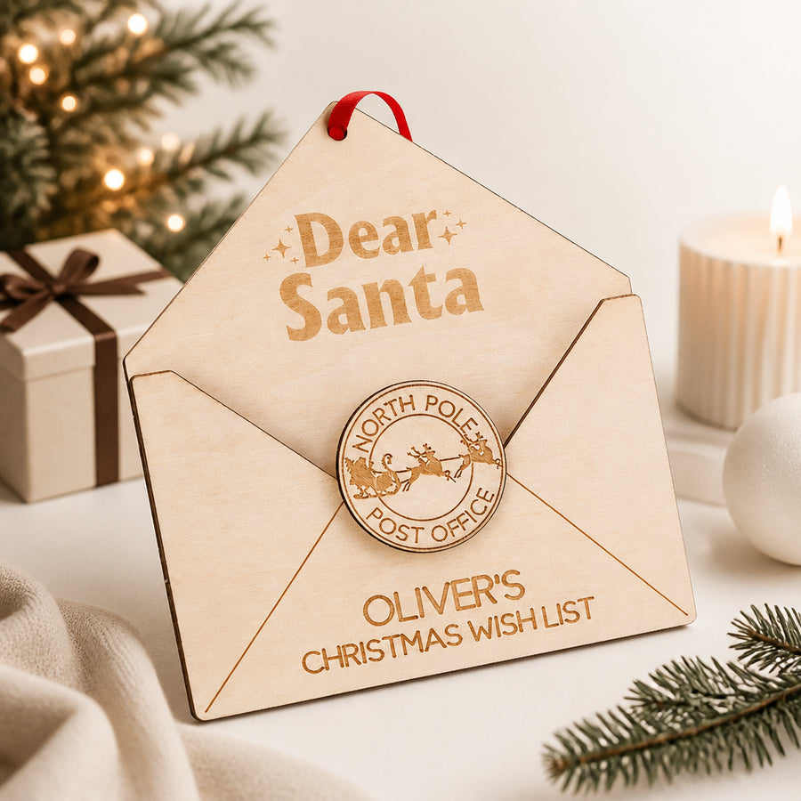 Personalized Santa Letter Christmas Ornament
