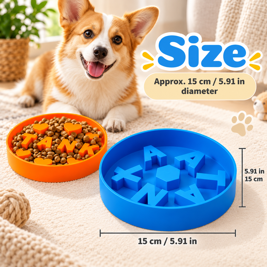 Personalized Slow Feeder Dog Bowl
