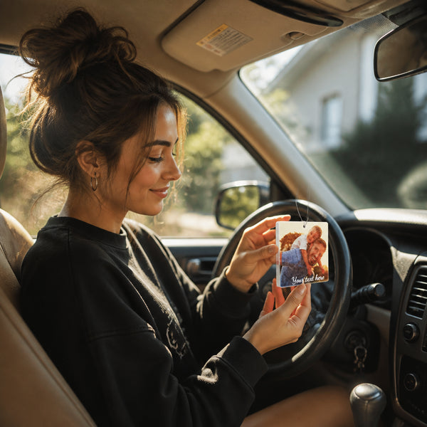 Custom Photo and Text Car Air Freshener