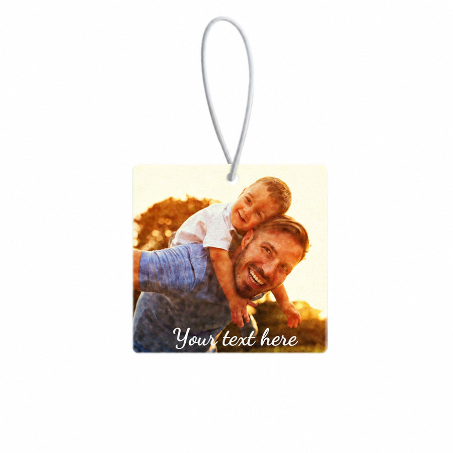Custom Photo and Text Car Air Freshener