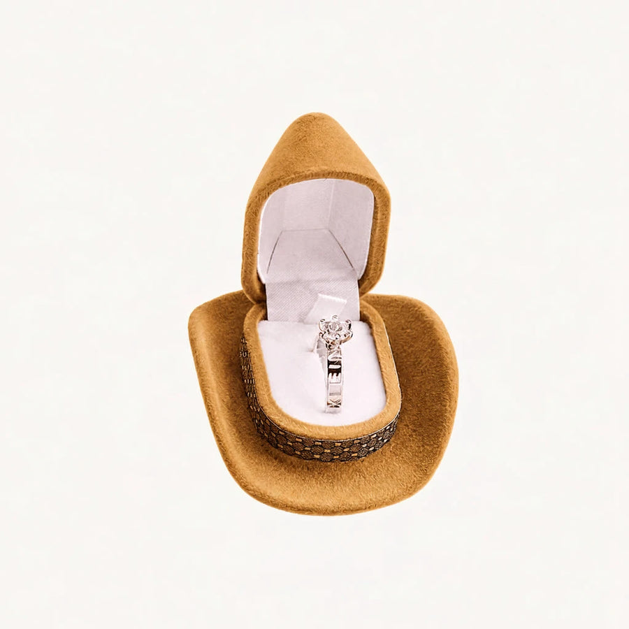Cowboy Hat Ring Box
