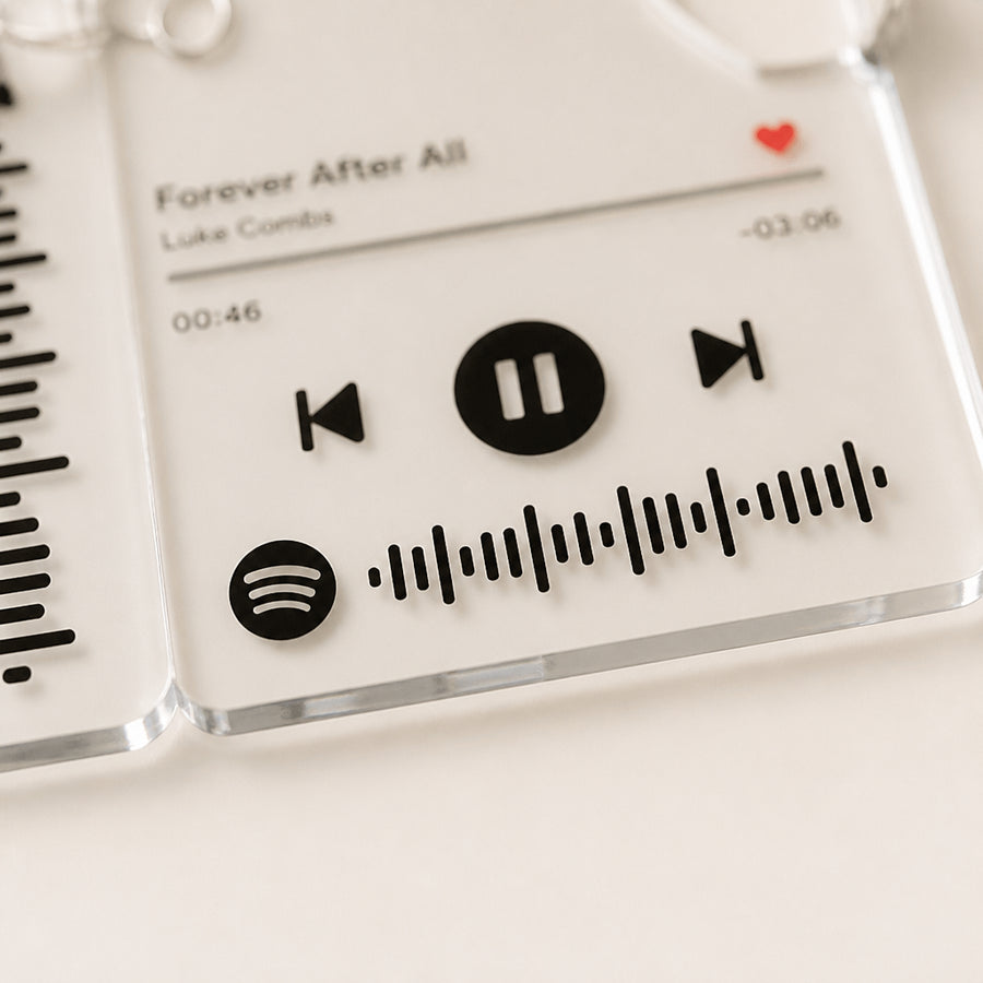 Scannable Spotify Keychain With Photo