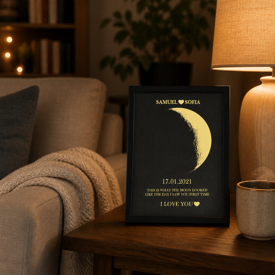 Moon Phase Framed Wall Art
