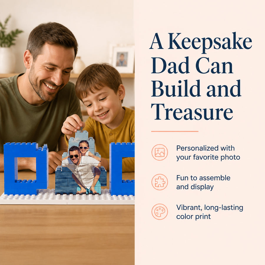 Custom Photo Block Puzzle for Dad