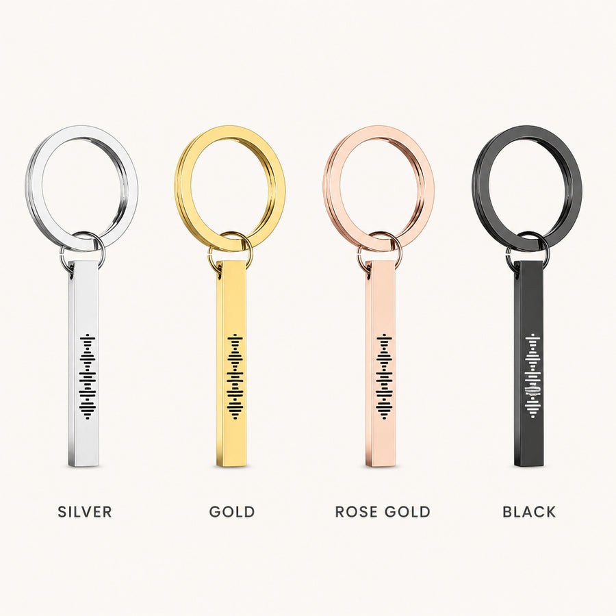 Custom Engraved Spotify Code Keychain