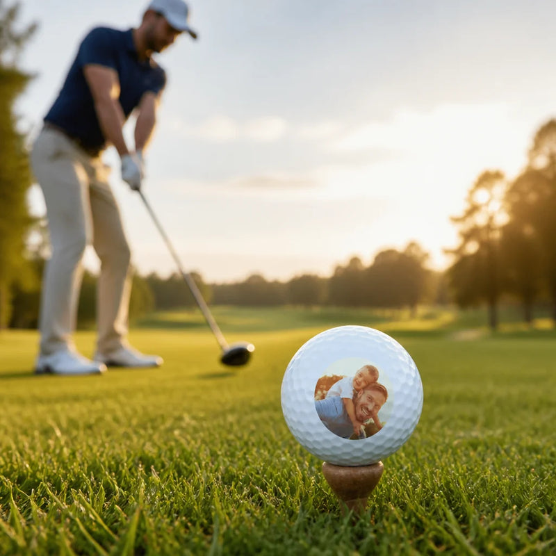 Custom golf ball with photo